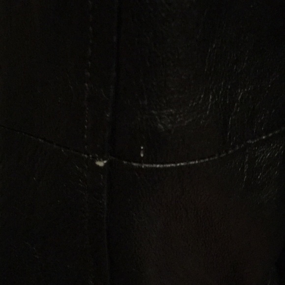 Vintage Phase Two Leather Jacket Black Mid-Length - Picture 6 of 6